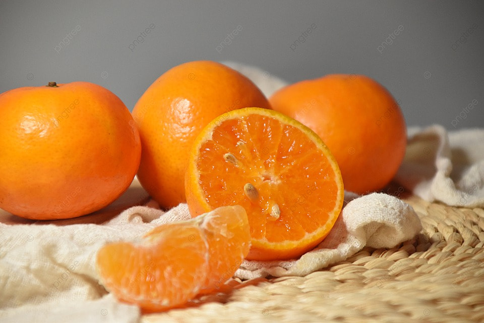 The Cut Mandarin Is Juicy And Sweet Background, Incision, Moisture ...