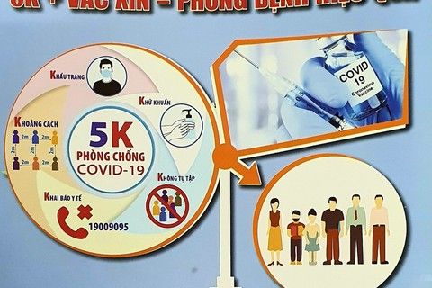 Tiêm vaccin và thực hiện 5K là liều thuốc phòng chống COVID-19 cho bản thân, gia đình và cộng đồng