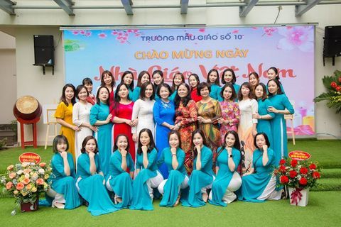 Món quà tri ân tới cán bộ, giáo viên, nhân viên trường Mẫu giáo Số 10 nhân ngày nhà giáo Việt Nam – 20/11