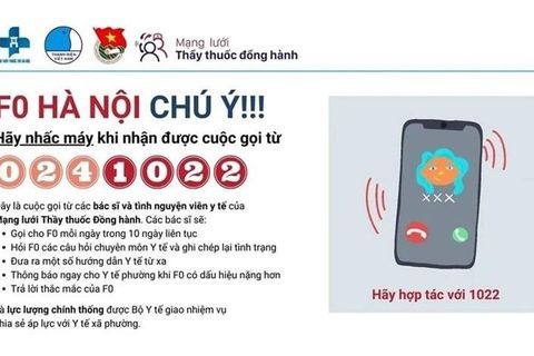 F0 Hà Nội chú ý ! Hãy nhấc máy khi nhận được cuộc gọi từ số 0241022