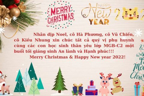 LỚP MẪU GIÁO BÉ C2 - TRƯỜNG MẪU GIÁO SỐ 10 MERRY CHRISTMAS AND HAPPY NEW YEAR 2022
