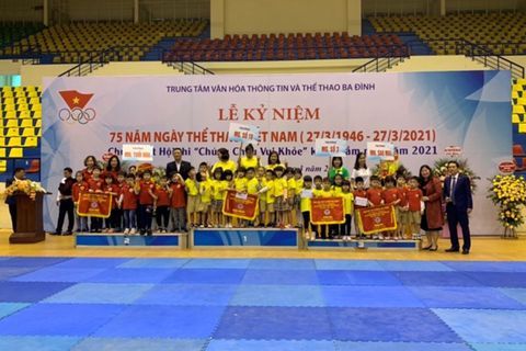 Đội tuyển “nhí” Trường Mẫu giáo Số 10 đã giành vô địch tại Hội thi “Chúng cháu vui khỏe” năm học 2020-2021.