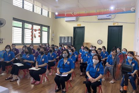 Trường Mẫu giáo Số 10 chuẩn bị tâm thế sẵn sàng đón trẻ quay lại trường học sau nghỉ dịch Covid-19