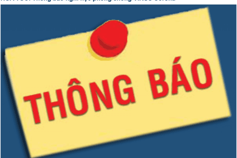 Thông báo về việc học sinh tạm dừng đến trường nhằm đảm bảo công tác  phòng chống dịch Covid-19