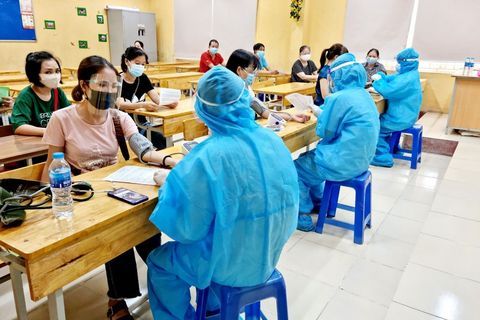 Trường Mẫu giáo Số 10 tham gia tiêm vắc xin Covid -19 đạt tỷ lệ cao