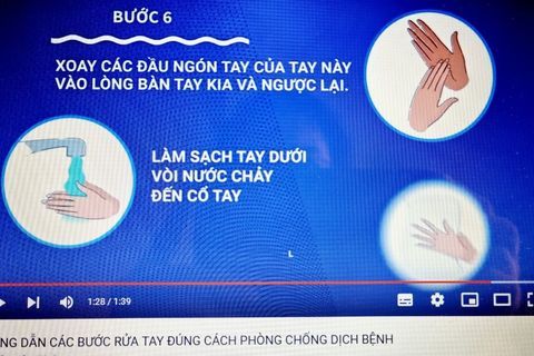 Hướng dẫn rửa tay đúng cách của Bộ Y tế