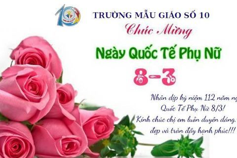 Trường Mẫu giáo Số 10 chúc mừng ngày Quốc tế phụ nữ 8/3