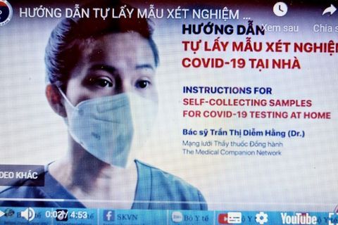 Hướng dẫn cách tự lấy mẫu xét nghiệm COVID-19 tại nhà