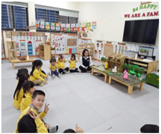 Một giờ học bổ ích của các bé lớp mẫu giáo nhỡ B4 - Trường Mẫu giáo số 10