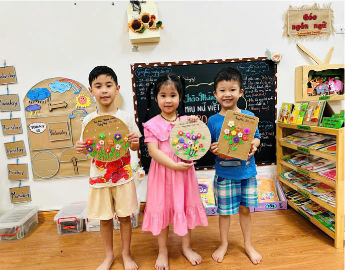 Tuần lễ yêu thương với những hoạt động chào mừng 94 năm ngày thành lập Hội Liên Hiệp Phụ nữ Việt Nam 20/10/1930 – 20/10/2024 của cô và trò lớp Mẫu giáo lớn A4.