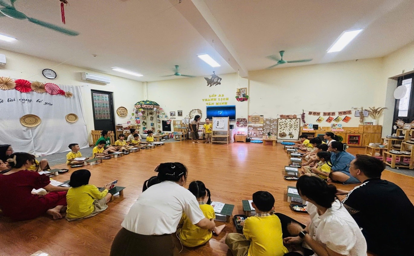 Lớp A3 tổ chức hoạt động kết nối – chia sẻ với phụ huynh: Chào mừng ngày nhà giáo Việt Nam 20/11