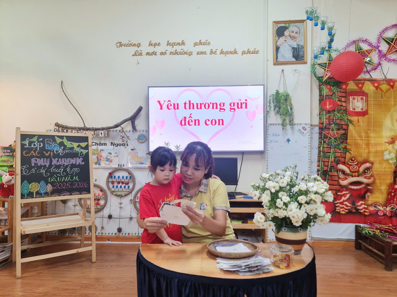 Hoạt động chia sẻ kết nối với PH về phương pháp chăm sóc nuôi dưỡng - giáo dục và tổ chức các hoạt động cho trẻ lớp MGN – B3 năm học 2025 – 2026