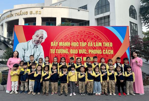 Chuỗi hoạt động ý nghĩa kỉ niệm 81 năm ngày thành lập ngày thành lập Quân đội Nhân dân Việt Nam (22/12/1944 – 22/12/2025) của các bé lớp Mẫu giáo lớn A4.