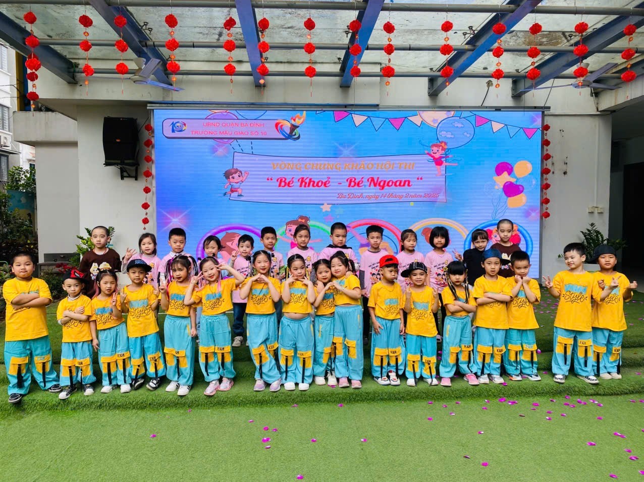 Các bé lớp MGL A5 xuất sắc đạt giải Nhì hội thi “Bé khỏe – Bé ngoan” - trường Mẫu Giáo Số 10