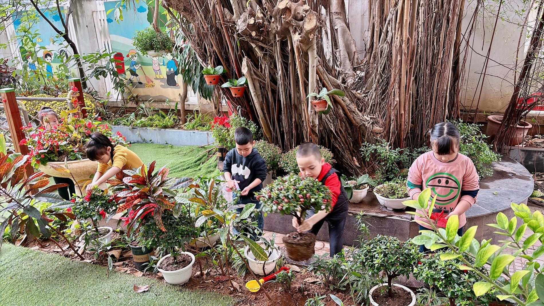 LỚP MGL A2 HƯỞNG ỨNG TẾT TRỒNG CÂY