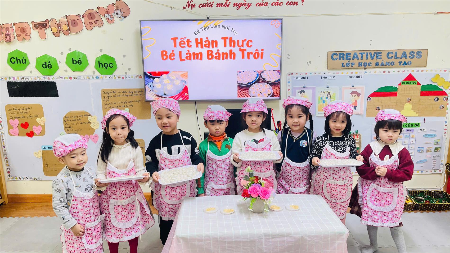 Tết Hàn Thực Của Các Bé Lớp B2