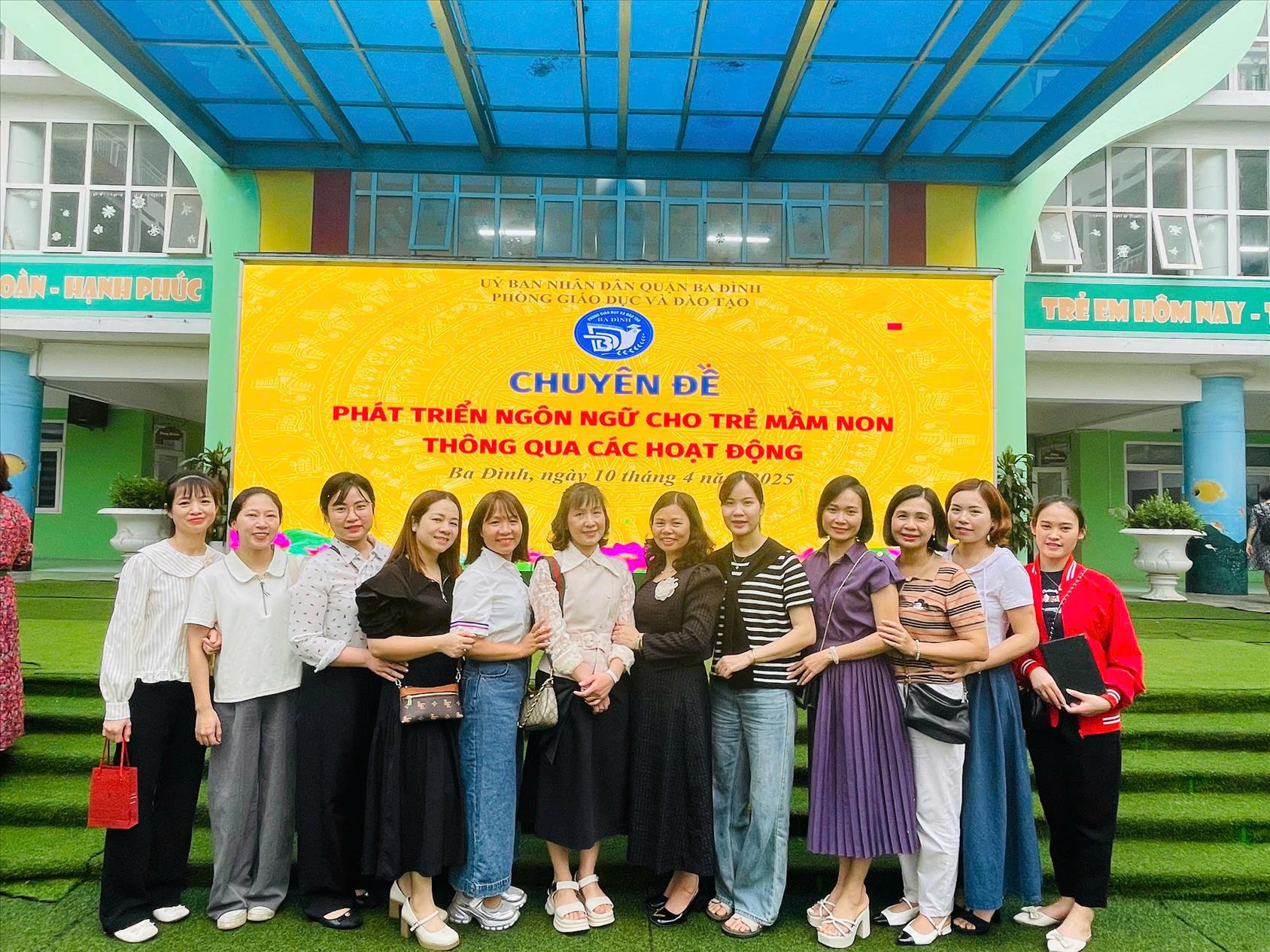 Trường Mẫu giáo Số 10 tham gia kiến tập Phát triển chương trình nhà trường thông qua lĩnh vực phát triển ngôn ngữ.