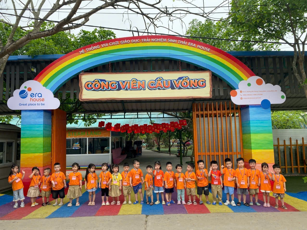 Các Bé lớp C1 với các hoạt động tại công viên "Cầu Vồng"