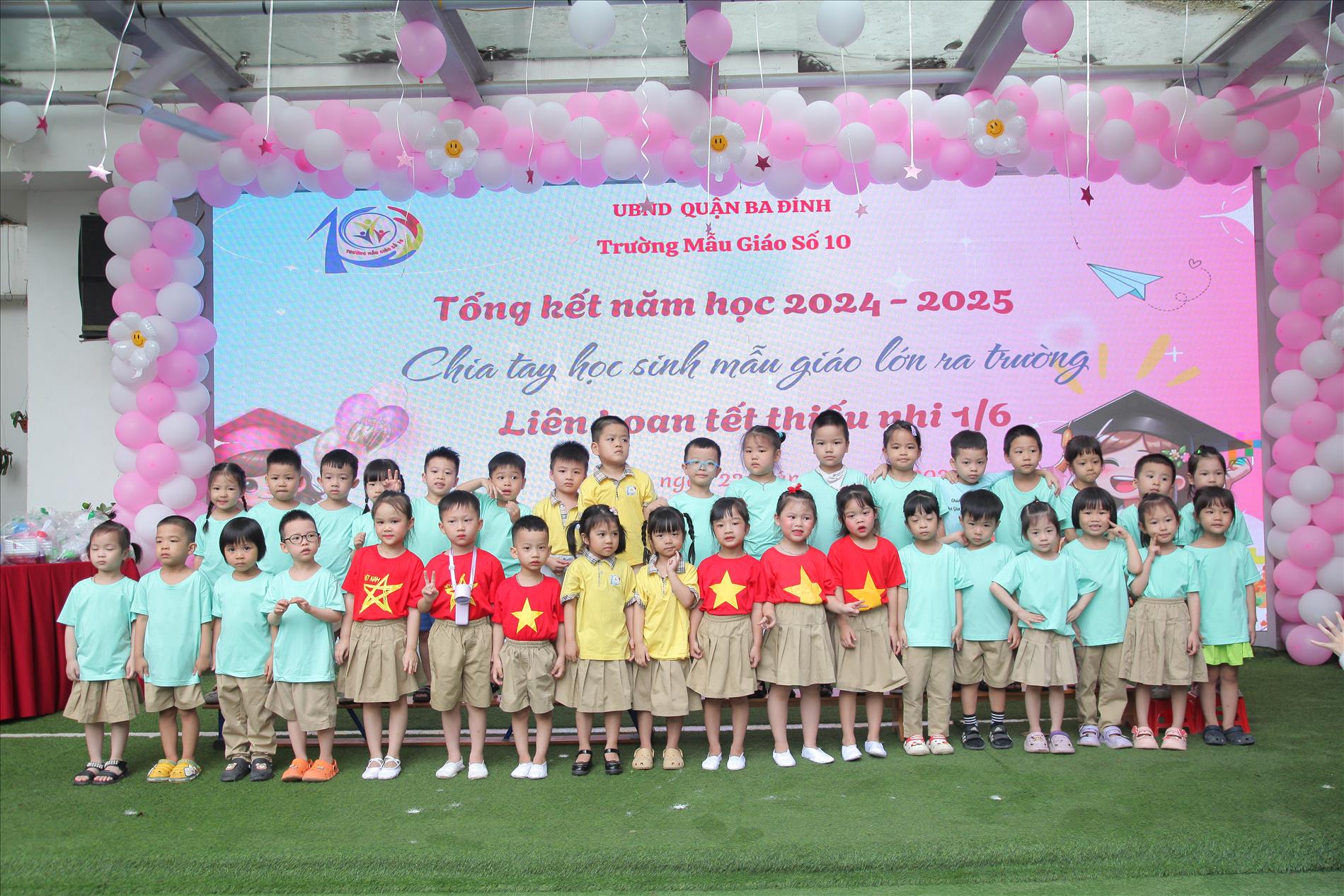 Tổng kết năm học 2024 -2025 của các bé lớp MGN – B3 Trường mẫu giáo số 10.