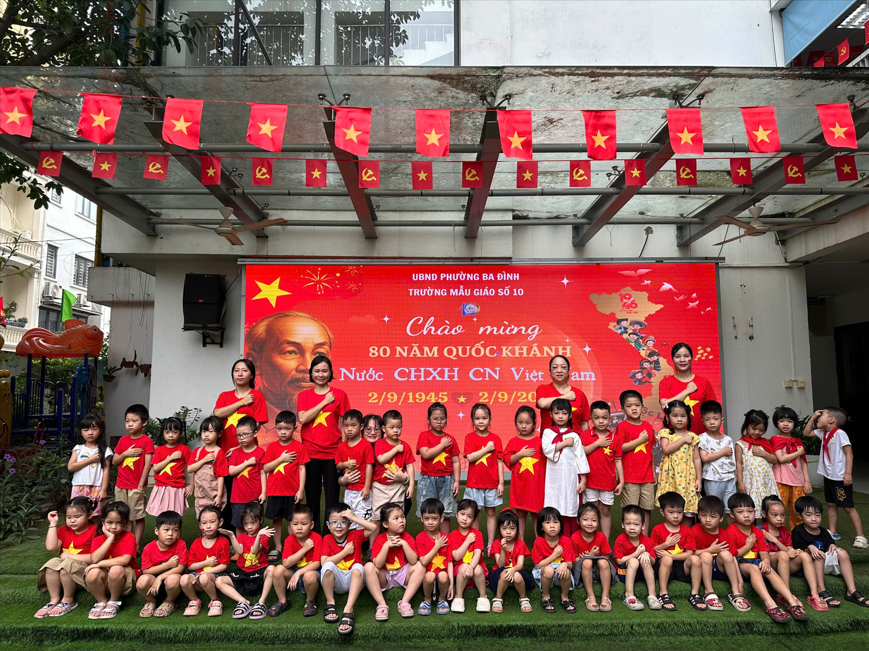 Lớp Mẫu giáo lớn A4 cùng những hoạt động “Chào mừng kỷ niệm 80 năm Ngày Quốc khánh 2/9”